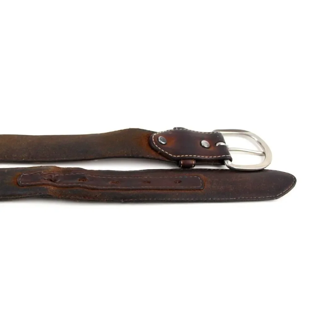 Vintage BROWN GENUINE LEATHER 1 3/8